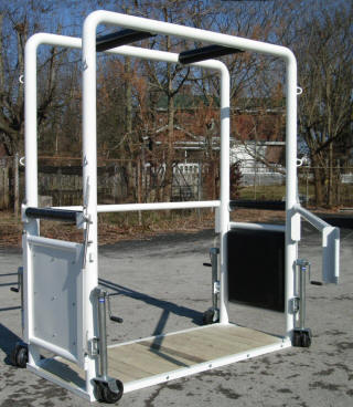 EquiGym Portable Stocks with side bar open