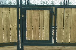 EquiGym Portable Fences steel framed inside fence gate